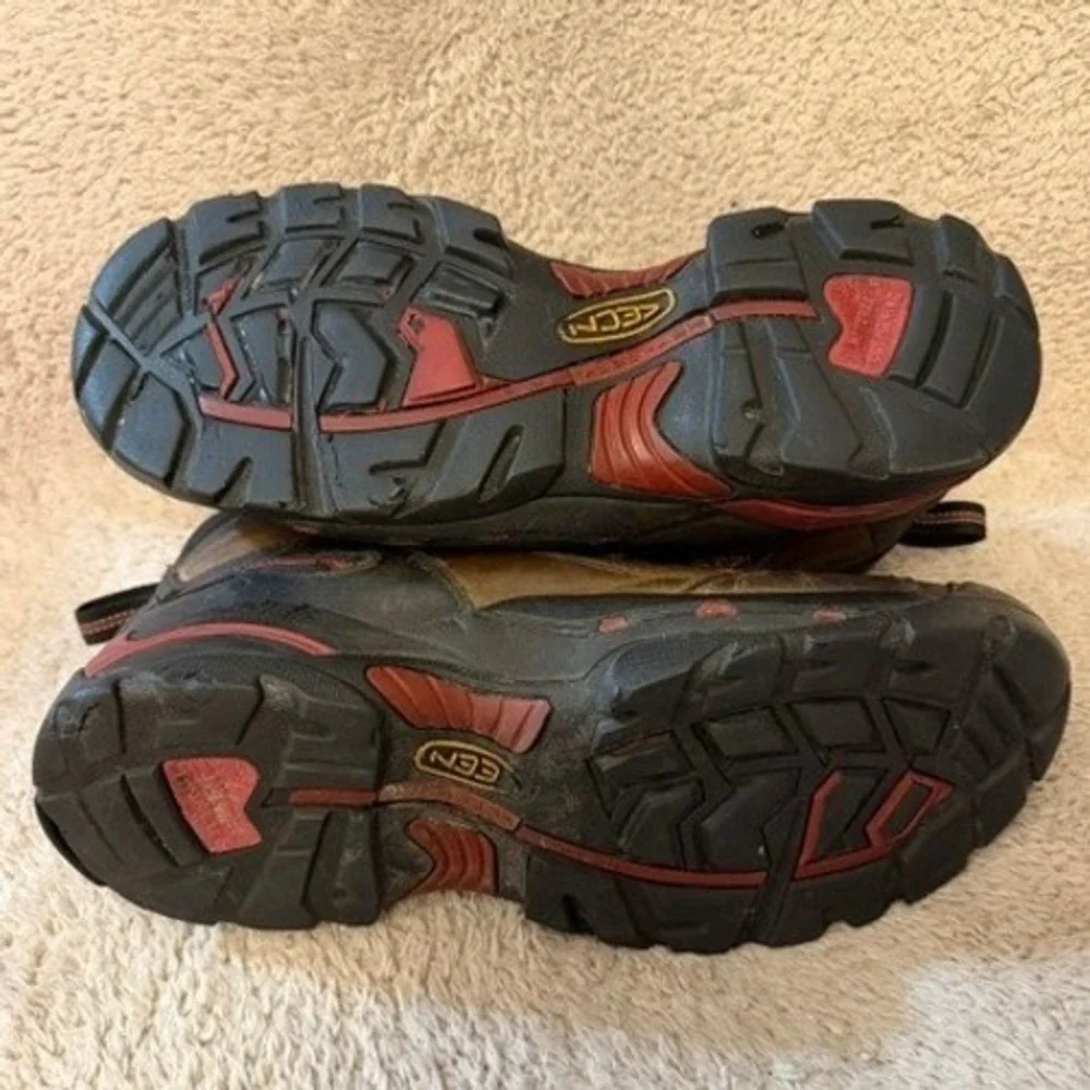KEEN Utility 6 Inch Work Boots Men's Size 13EE Brown Carbon Fiber Toe Cap
